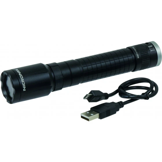 LAMPE DE POCHE ALUMINIUM 350LM - FOCUS - RECHARGEABLE - NICRON - 02191DRAKKAR EQUIPEMENT