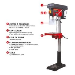 Perceuse Sur Colonne Triphasée DRAKKAR EQUIPEMENT - 15584